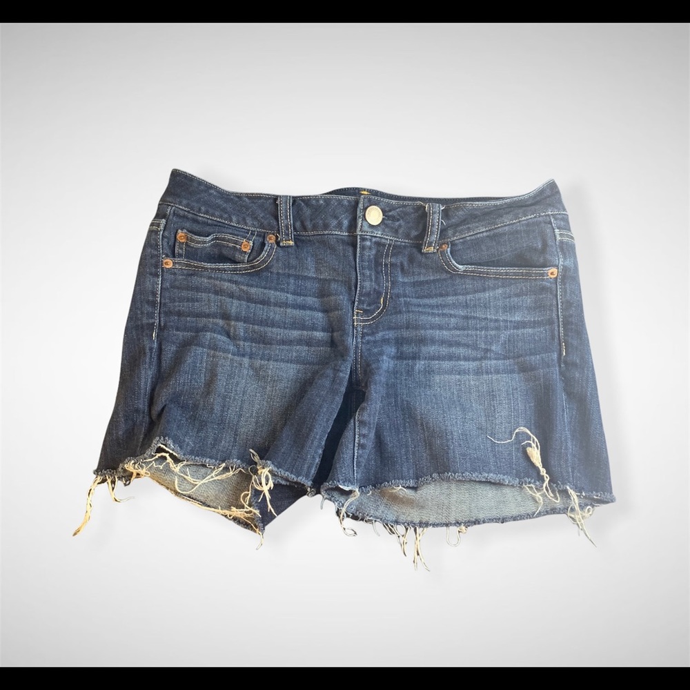 American Eagle Dark Blue Stretch Shorts SZ: 10